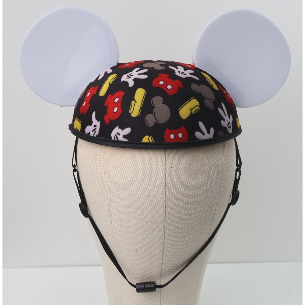 Disney Parks Made With Magic Mickey Mouse Light Up Bluetooth Ear Hat Black